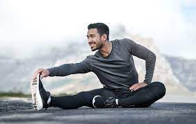 stretching