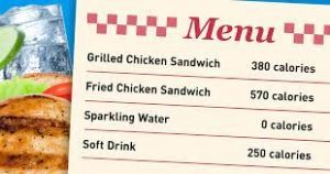 Calorie Counts on Menus