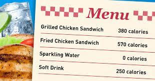 Calorie Counts on Menus
