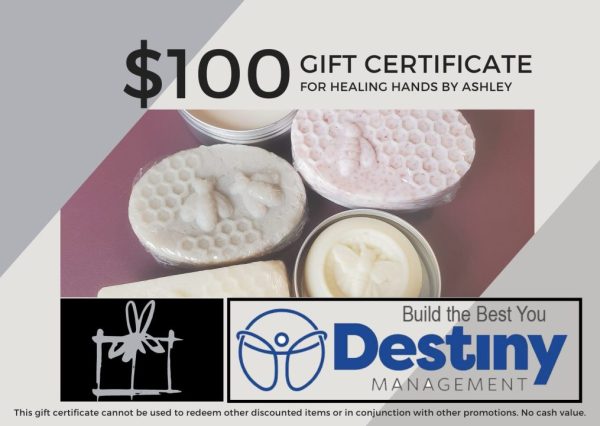 Healing Hands Gift Certificate $100