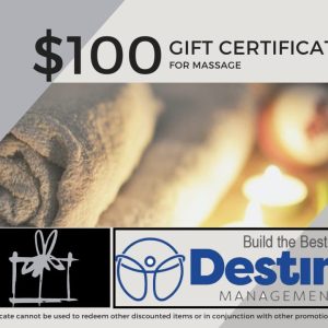 Massage Gift Certificate $100