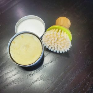 Solid Dish Soap and Brush