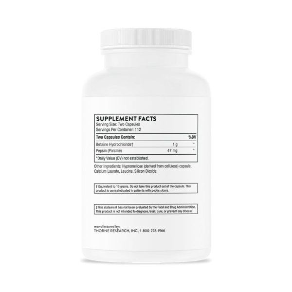 Thorne Betaine HCL & Pepsin