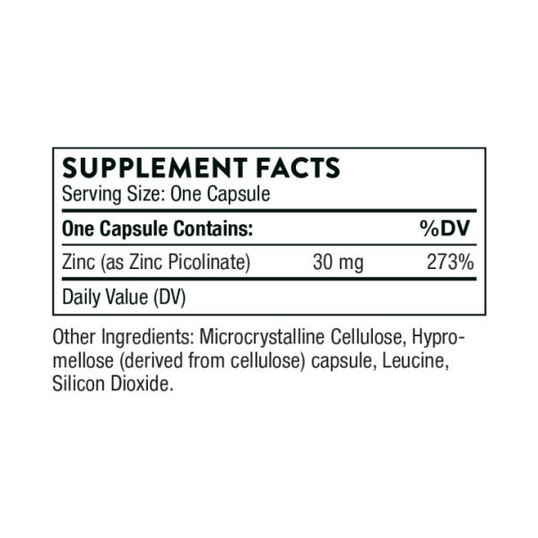 Thorne Zinc Picolinate 30 mg