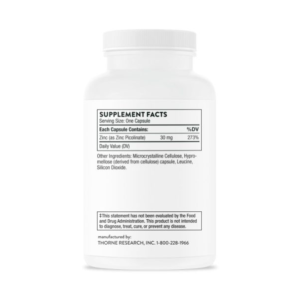 Thorne Zinc Picolinate 30 mg